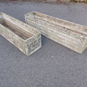 Pair of planters, eternit fiber cement concrete, 50's