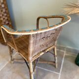 Rattan children's armchair