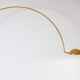 Marble swivel arch floor lamp, Bellux 1980's switzerland
