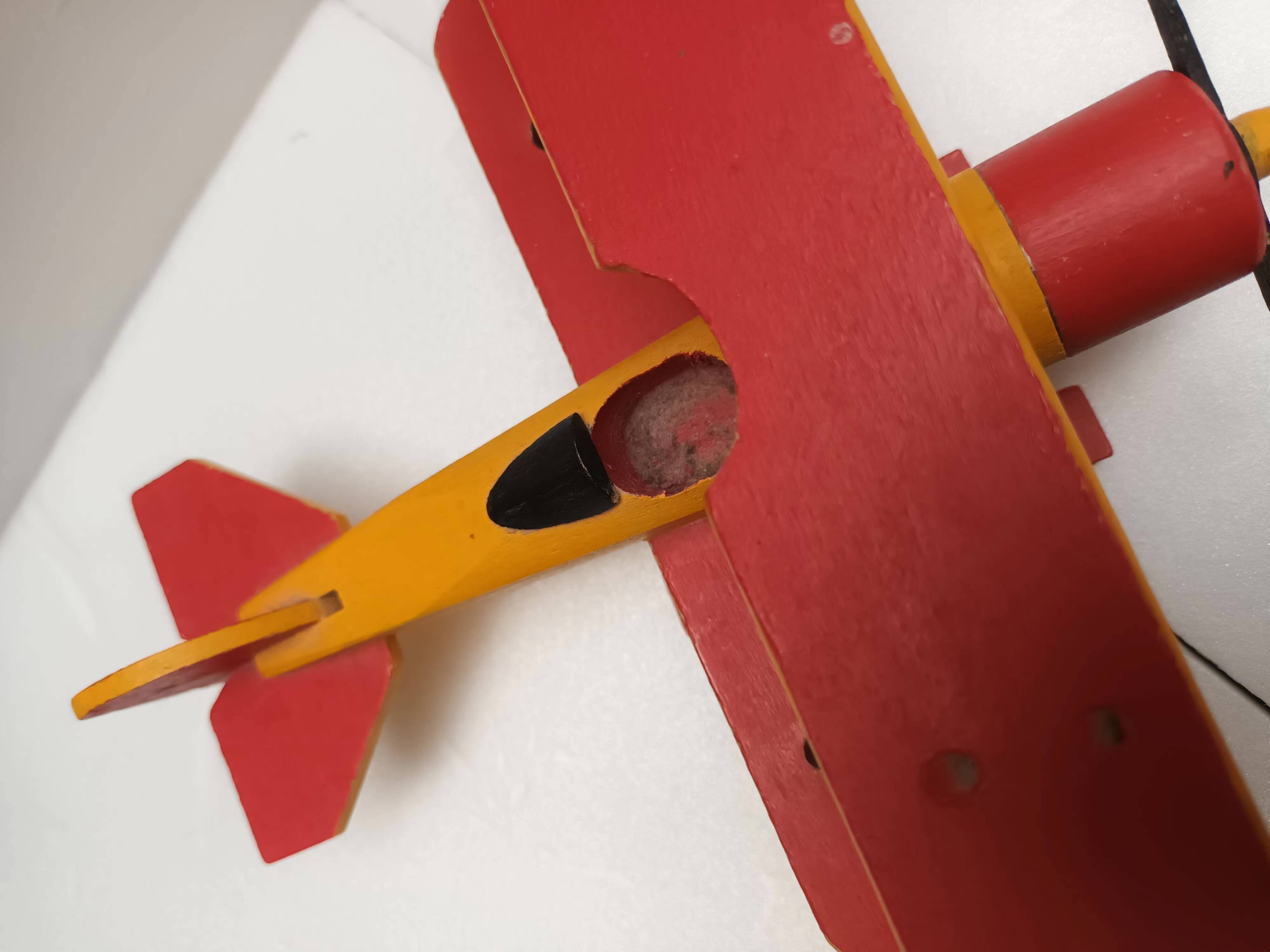 Wooden biplane seaplane