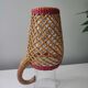 Glass and raffia water carafe