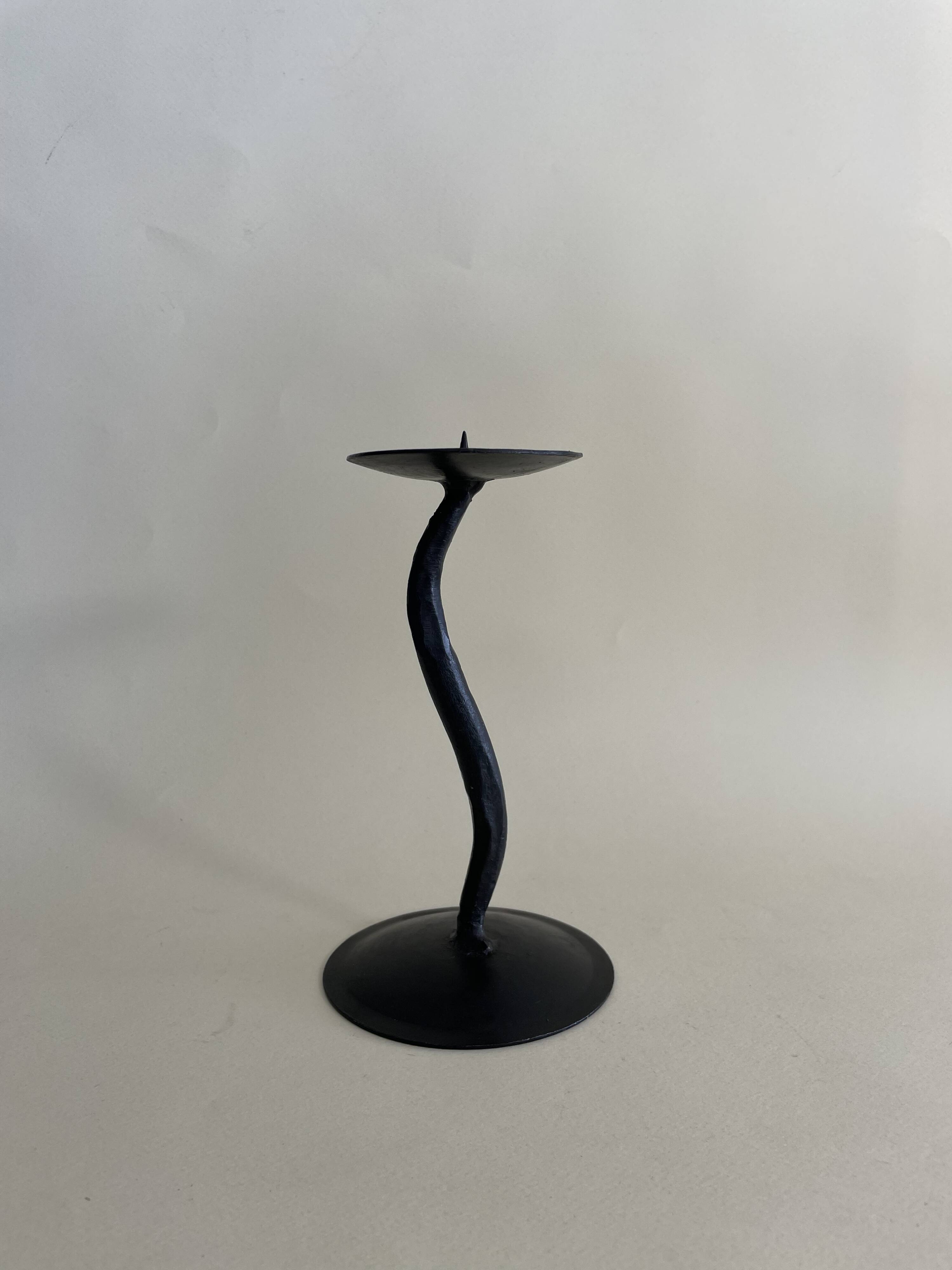 Black Metal Candlestick Holder