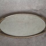 Art Deco pewter mirror