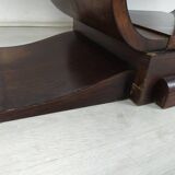 Rosewood art deco cradle table
