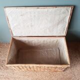 Old bamboo and wicker chest