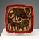Vintage copper and enamel plate Studio Del Campo Turin 1950s