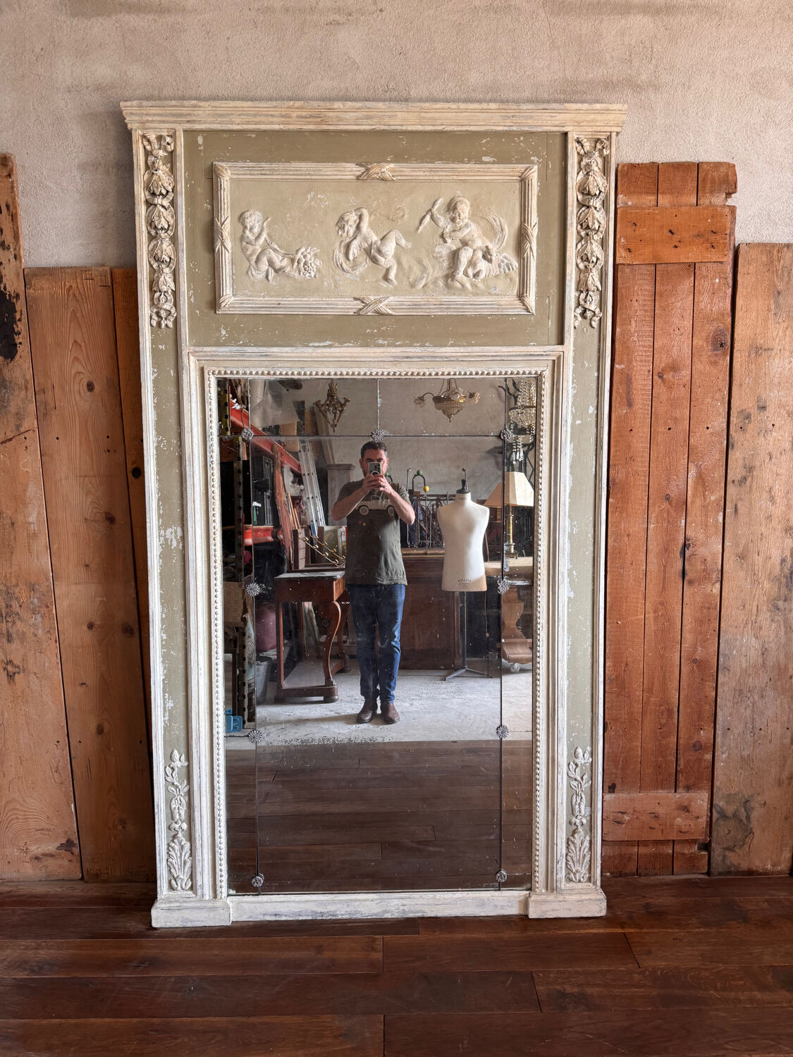 Large trumeau mirror from a château
