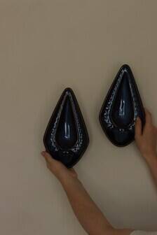 Mid-Century Ceramic Wall Lamps by Einar Johansen for Søholm Stentøj, Denmark