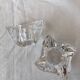 Paire de bougeoirs en cristal Villeroy et Boch