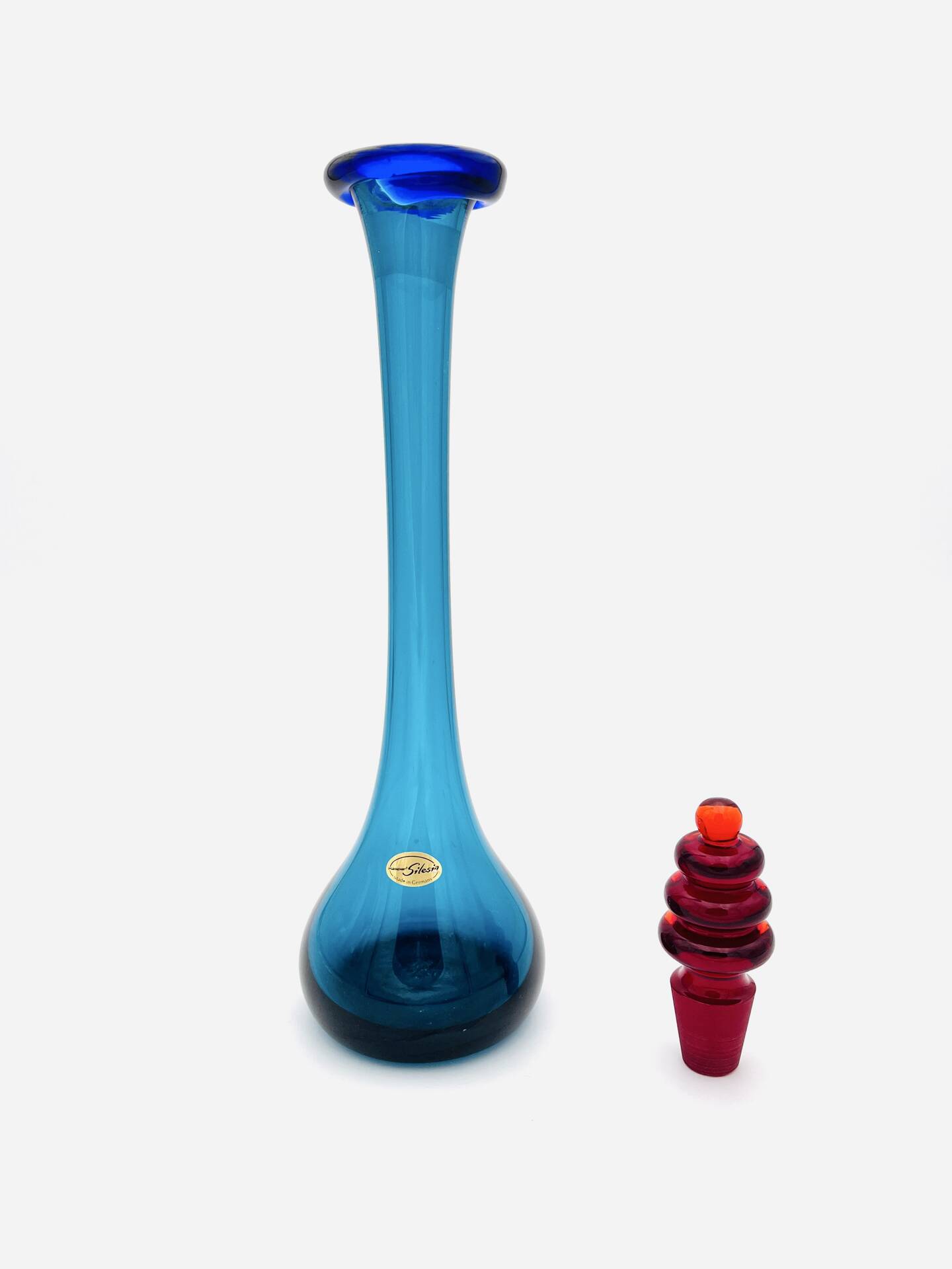 XL sculptural carafe Silesia Kaspar Design Memphis (40cm) 1970