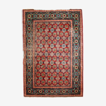 Ancient carpet Turkestan Oriental Khotan handmade 107cm x 156cm 1900s, 1C724