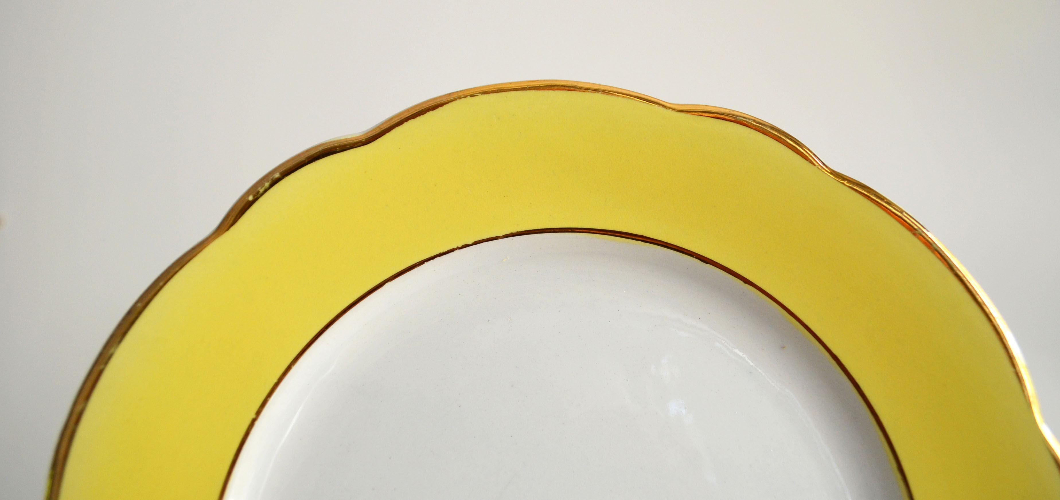 6 dessert plates lunéville model daffodil