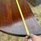 Half-moon table in mahogany, Louis XVI style.
