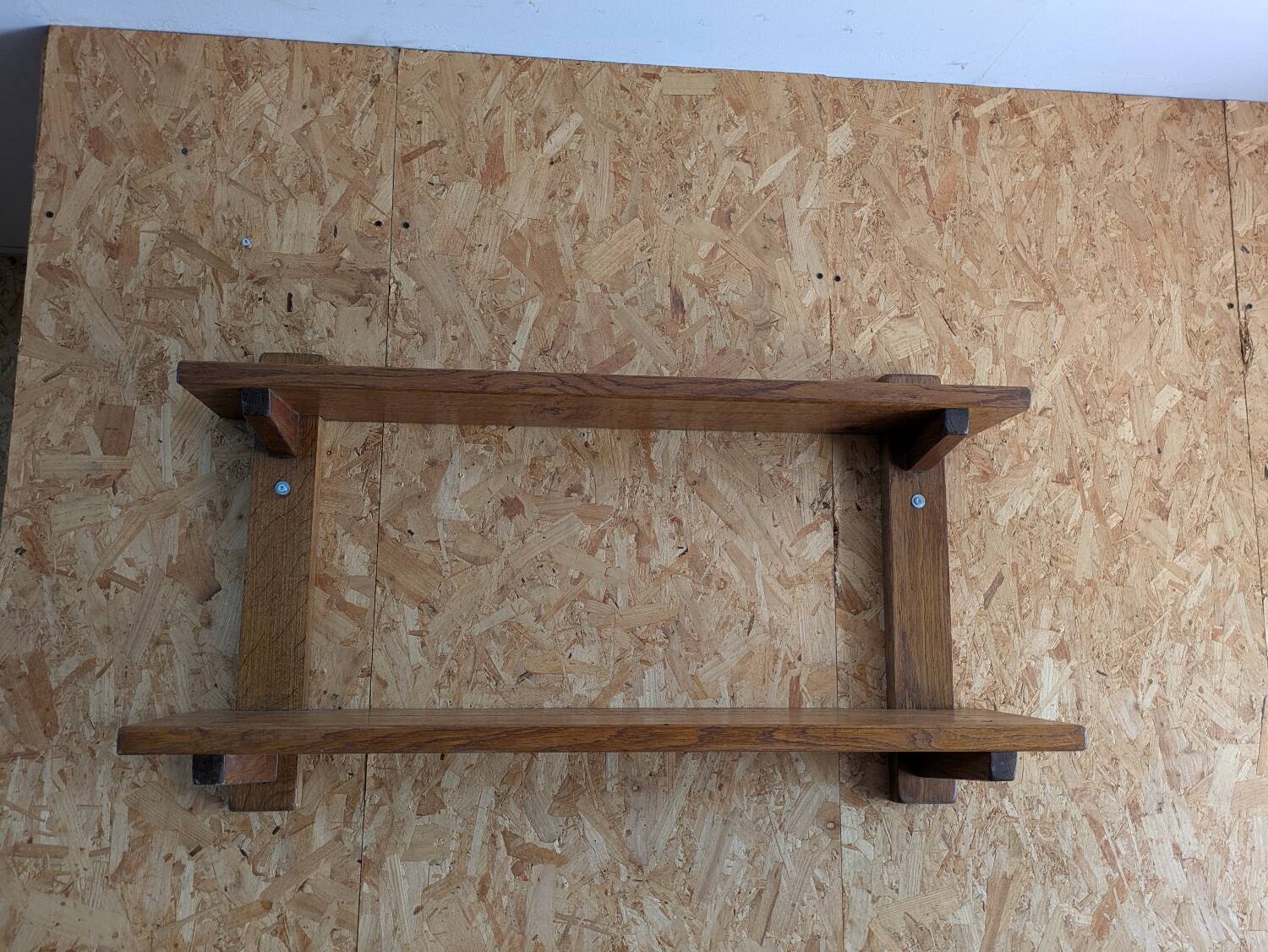 Oak wall shelf