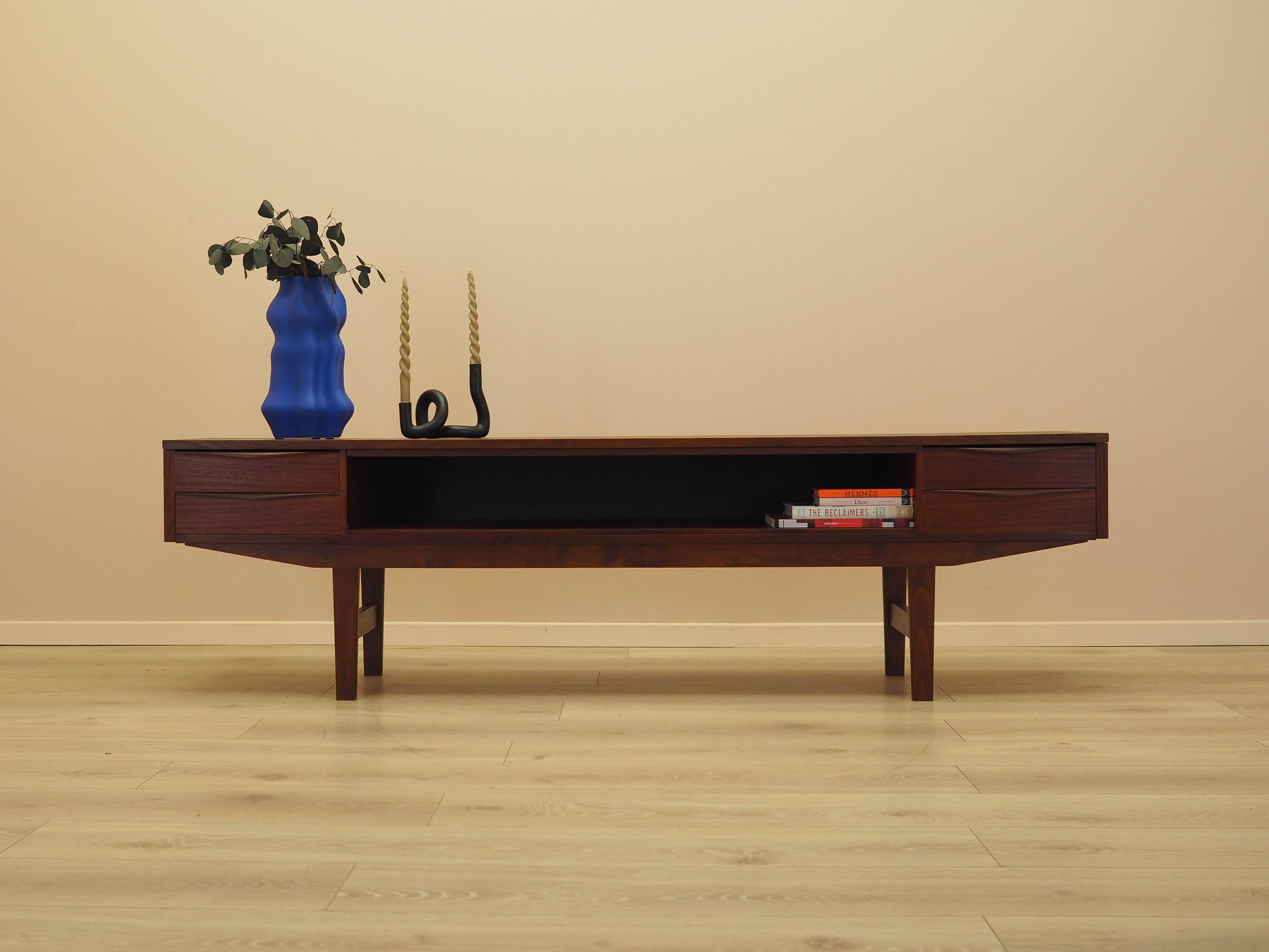 Teak lowboard, Danish design, 1970s, made in Denmark
