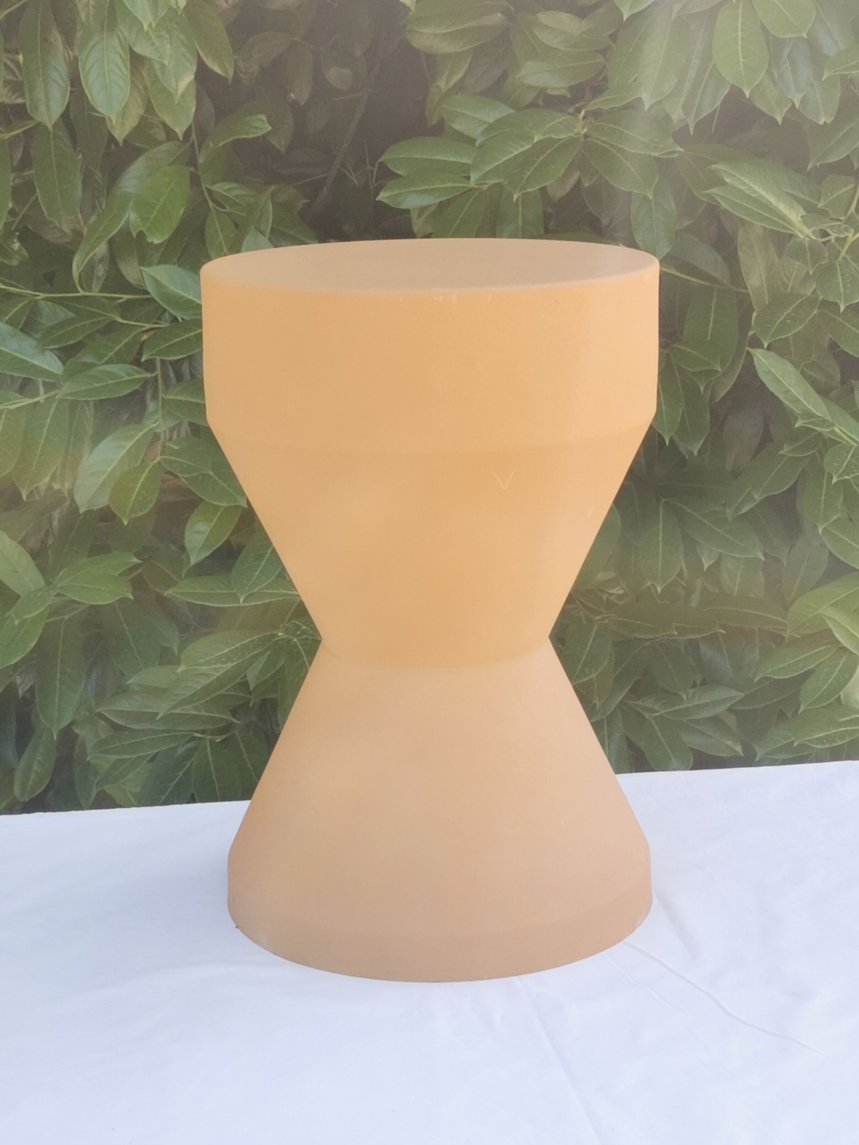 Vintage metal stool/end table