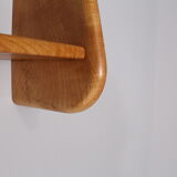 Secretary and shelf hanging in elm.