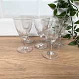 Set of 6 small liquor glasses