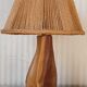 "Noll" lamp in wood and rope, circa 1950