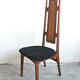 Paire de chaises mid-century en peau d'agneau Astrakan