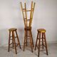 4 tabourets de bar brutaliste