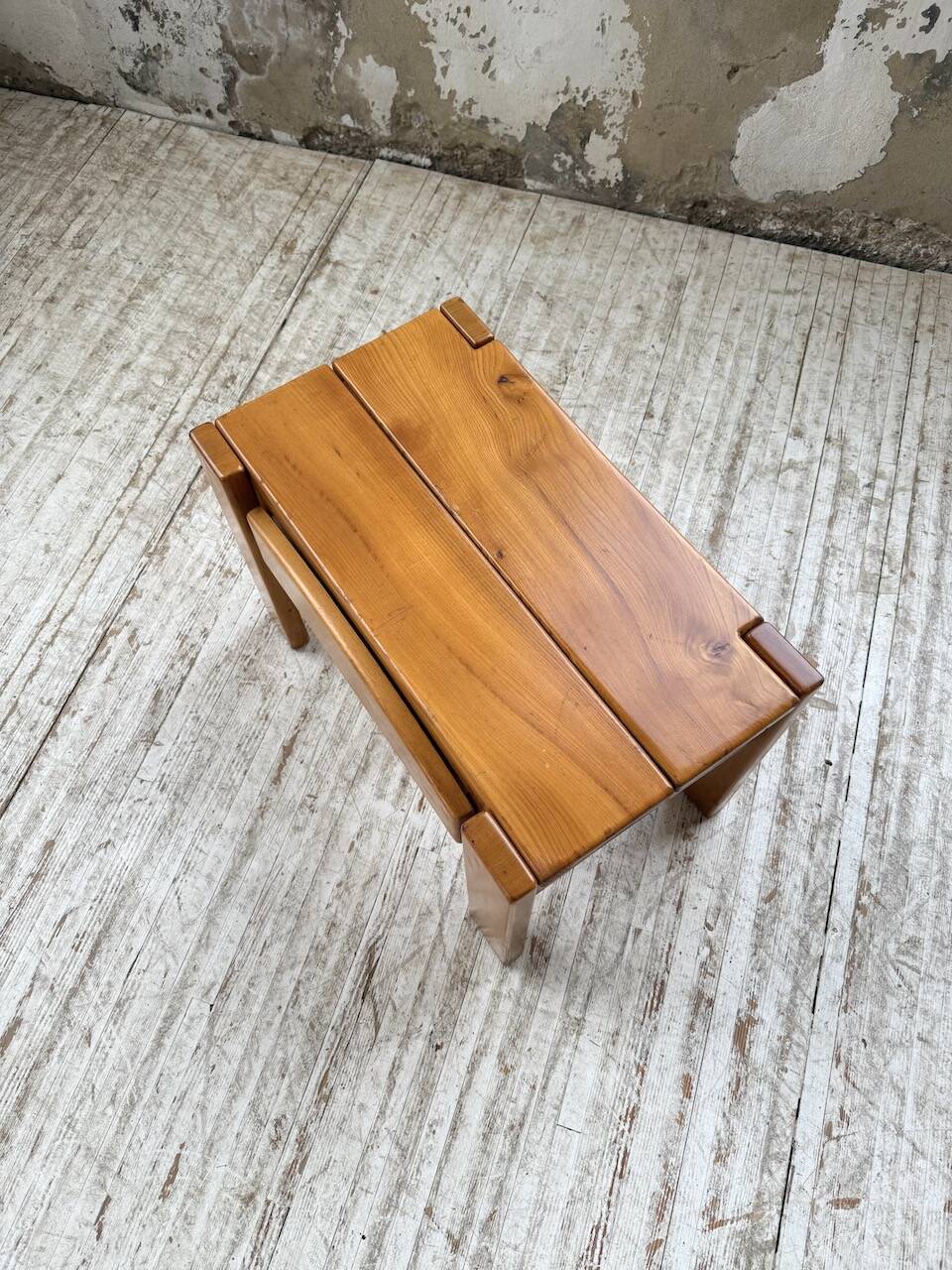 Solid elm bedside table Maison Regain