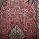Vintage wool rug with fringe design Persian bijar 175x94cm