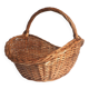 Large rattan log basket