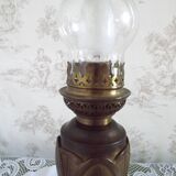 Glass and bronze lamp, Art Nouveau France