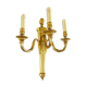 Huge wall lamp in gilded bronze Louis XVI style, three branches, late nineteenth