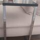 Contemporary C design side table — Heavy chrome steel and top
