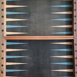 Vintage wooden backgammon or backgammon game