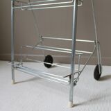 Vintage aluminium floor library
