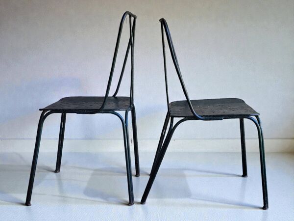 Chaises de jardin Parc et Jardin de Paris, 1950's (*4)