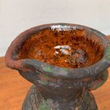 German brutalist carafe vase from the mid-century in the style of Gerhard Liebenthron, 1960s.