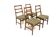 4 Scandinavian oak chairs, Sweden, 1960