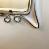 Modernist mirror frame chrome 1950