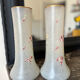 Pair of vases with flower motif by Legras late nineteenth early twentieth century