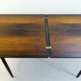 Flip-top butterfly table with brass hinges, 20th