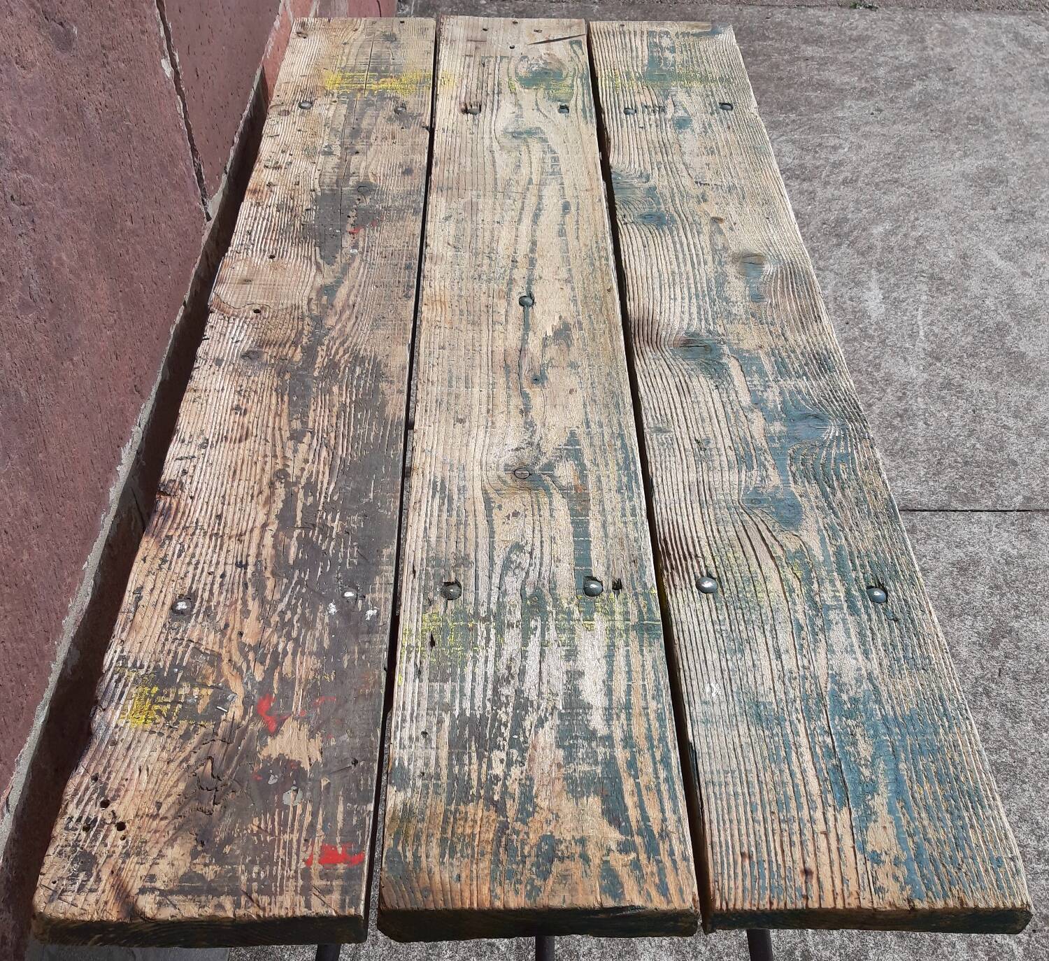 Folding workshop table