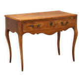 Baroque antique console in walnut and bronze, Italy, 18th century.