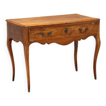 Baroque antique console in walnut and bronze, Italy, 18th century.
