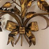 Pair of gilt double wall candleholders by Hans Kögl, 1960s