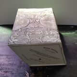 Old royal doulton vase white & gray ceramic staffordshire england vintage