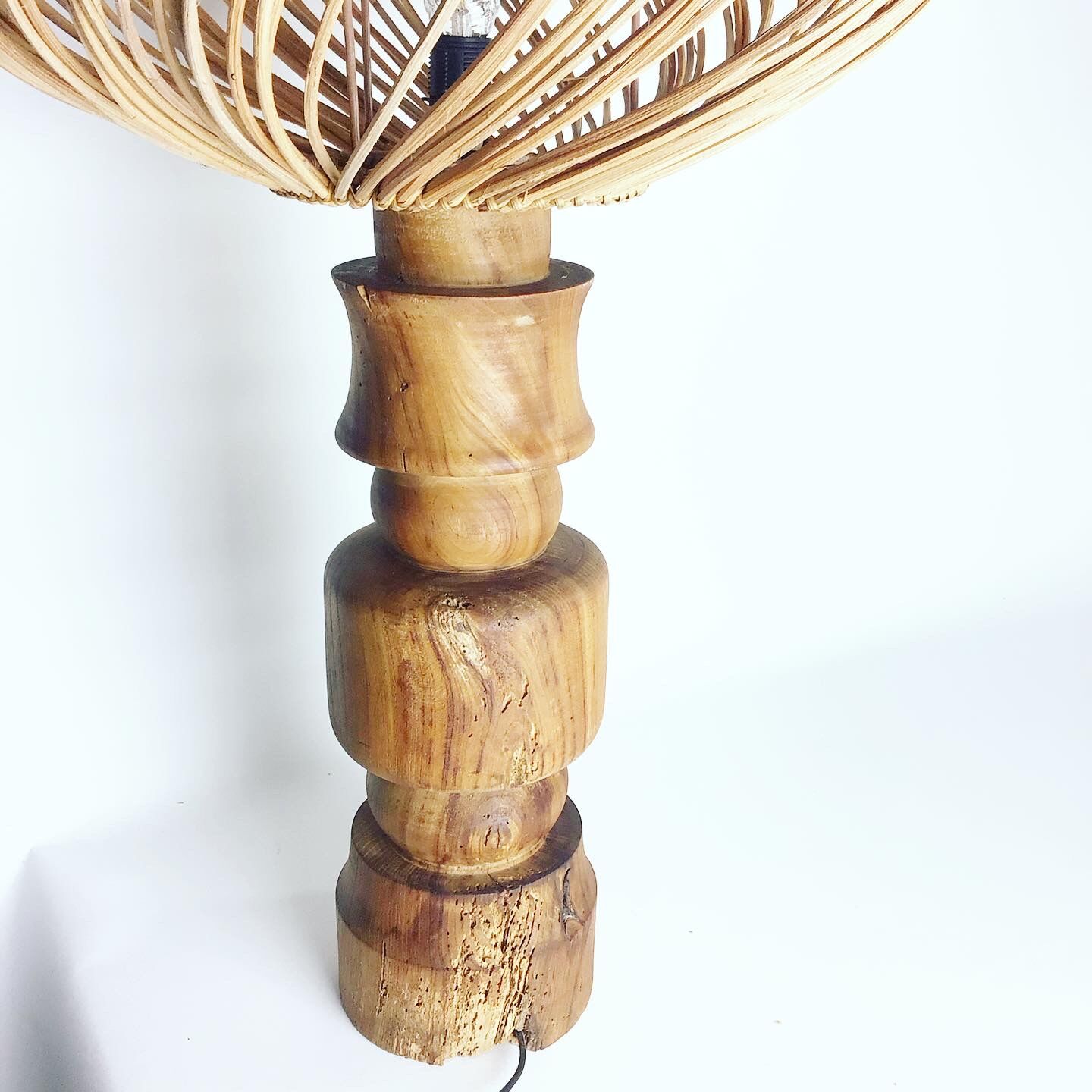 Massive elm lamp 1970