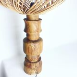 Massive elm lamp 1970