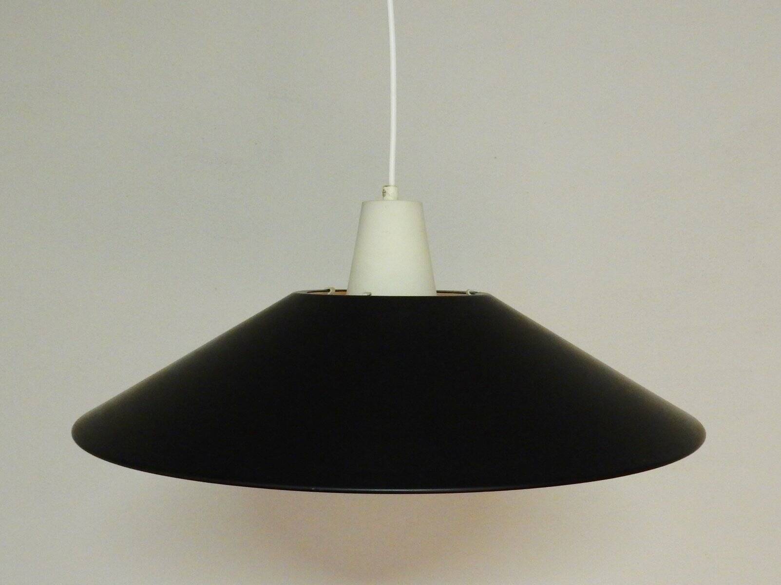 Rare black Combi Lamperne series pendant lamp by Per Iversen for Louis Poulsen