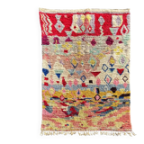 Vintage Berber wool rug, Morocco, 1990