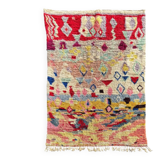 Vintage Berber wool rug, Morocco, 1990