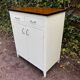 Vintage white sideboard with 2 doors and 2 drawers